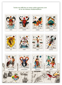 Collection "Béto Val The ancien Zodiac" - 12 CP