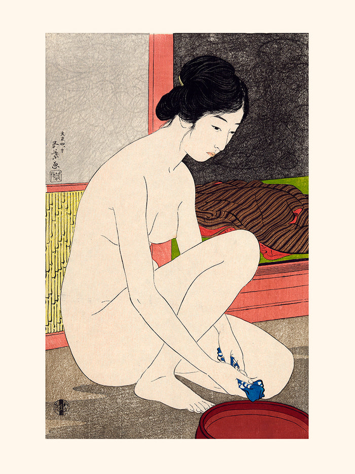 Goyō Hashiguchi, Woman getting out of the bath 
