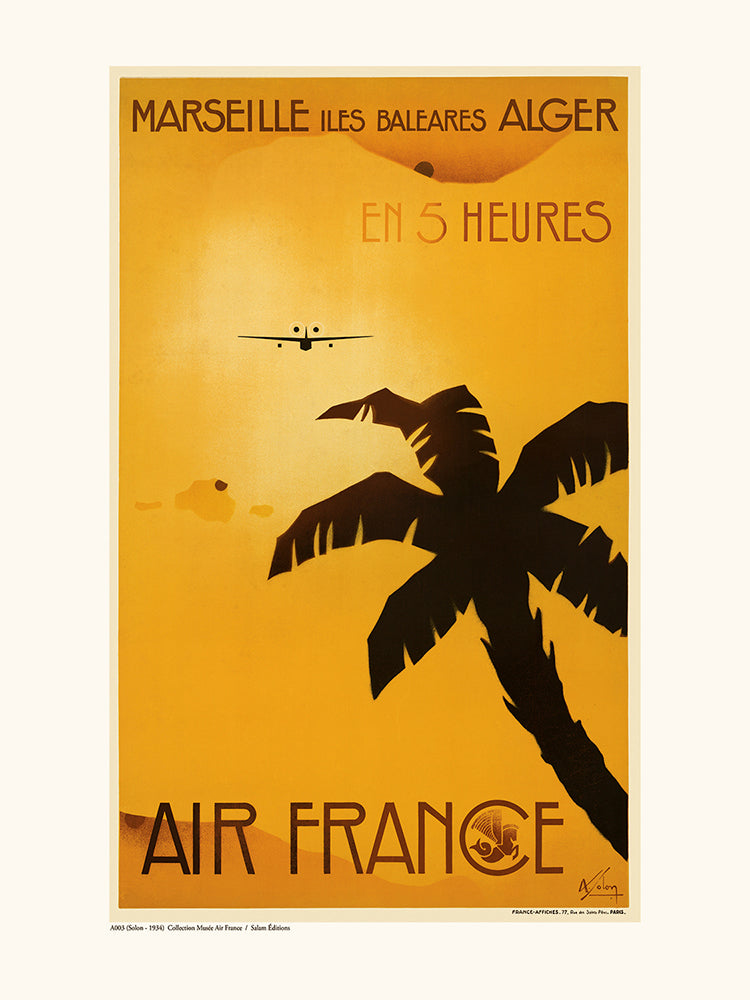 Air France / Marseille-Les Baléares-Alger en 5 h A003