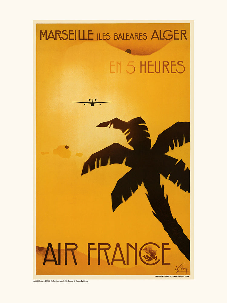 Air France / Marseille-Les Baléares-Alger en 5h A003