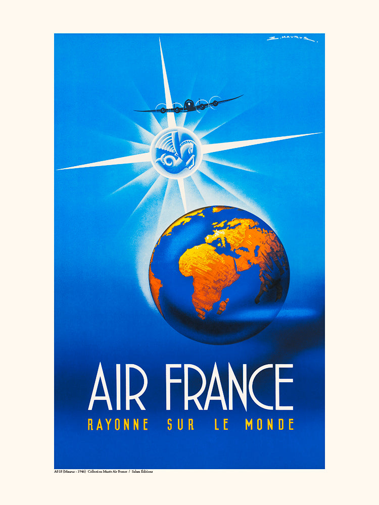 Air France / rayonne sur le Monde A018