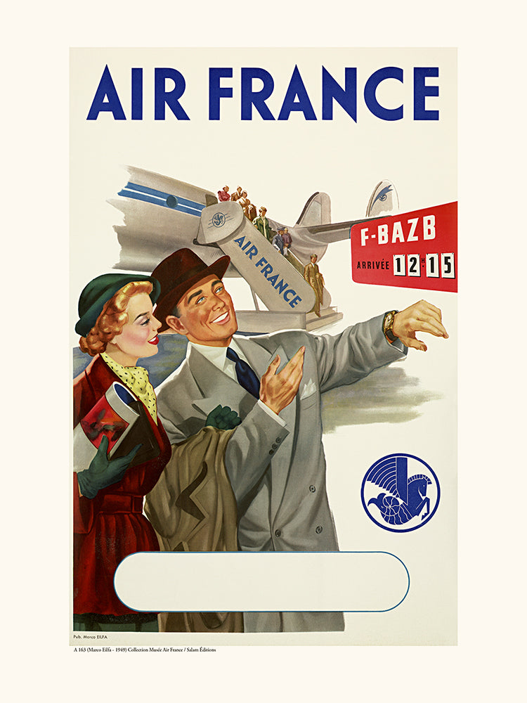 Panel de horarios de Air France / A163