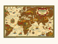 Air France / MAPA DEL MUNDO Nova y Vetera A569