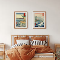 Hiroshige Mount Fuji from Honmaki