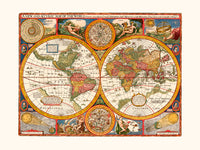 A New and Accurat Map of the World 1651