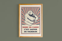 Copie de Boire un canon c'est sauver un vigneron