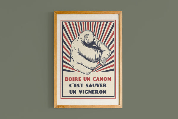 Copie de Boire un canon c'est sauver un vigneron