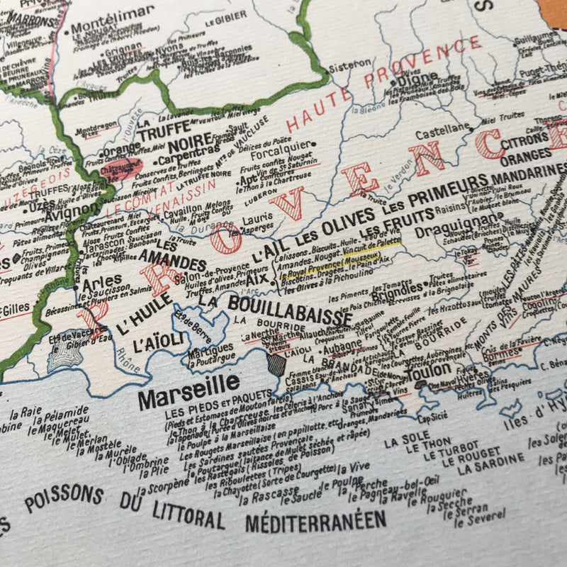 Carte gastronomique par Alain Bourguignon