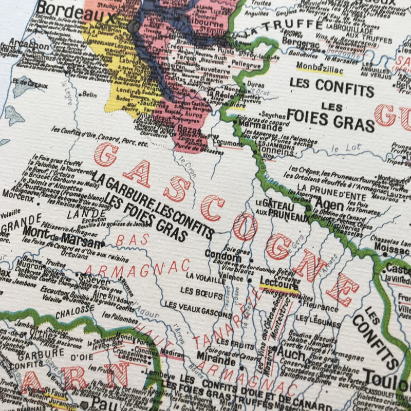 Carte gastronomique par Alain Bourguignon