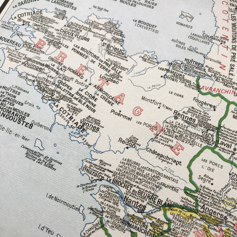 Carte gastronomique par Alain Bourguignon