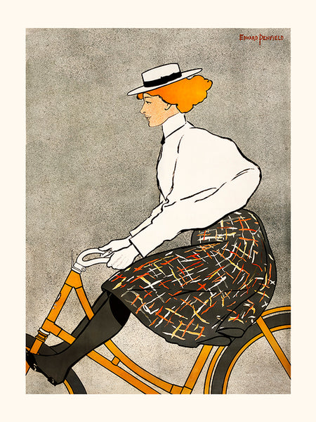 Edward Penfield Femme à vélo