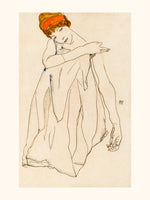Drapé, bandeau orange