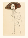 Femme au chapeau vue de face