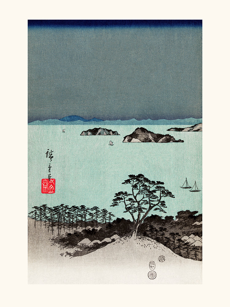 Hiroshige 8 views of Kanagawa 1/3