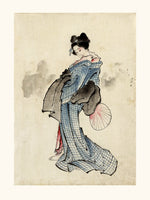 Hokusaï Dessin de Femme