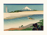 Hokusaï La rivière Tama