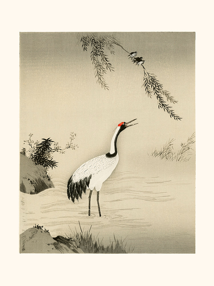 Kano Motonobu (1476-1559)-Cranes