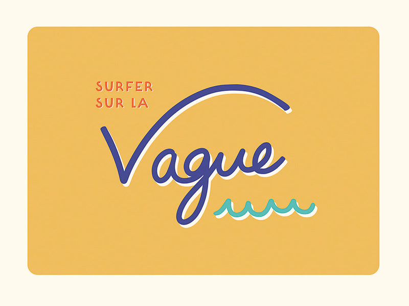 Surfer sur la Vague - Moutarde